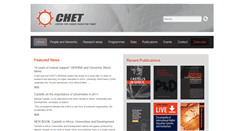 Desktop Screenshot of chet.org.za