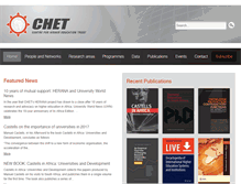 Tablet Screenshot of chet.org.za